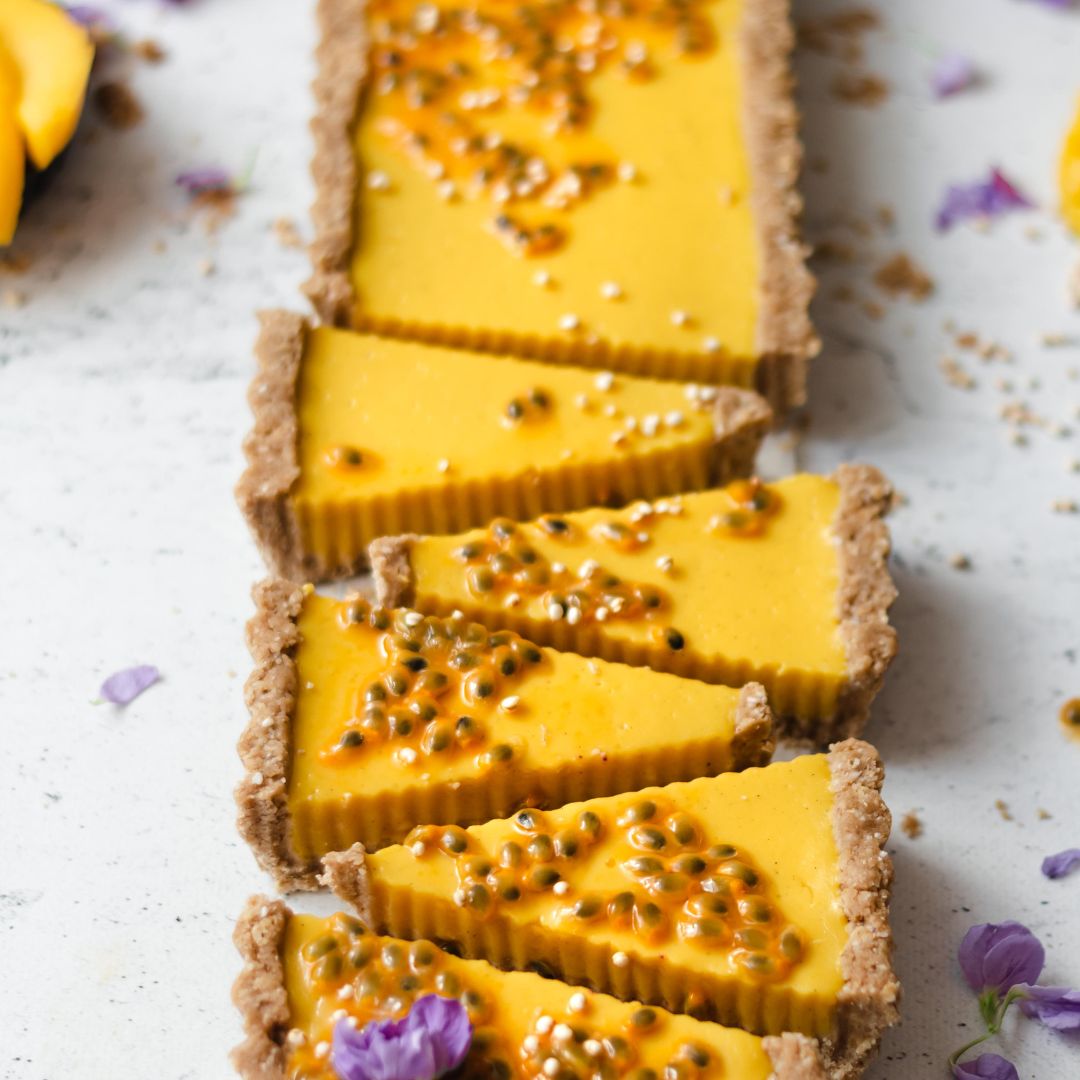 TROPICAL MANGO & AFRICAN PASSION FRUIT TART