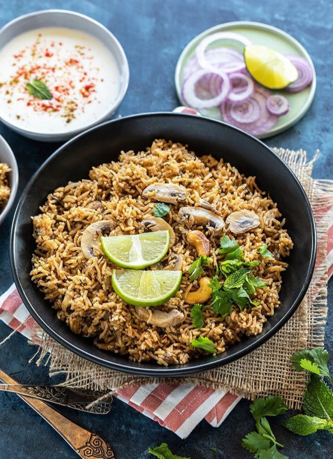 MUSHROOM BIRYANI SABZI 